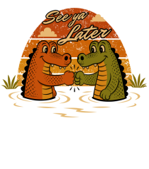See Ya Later Alligator – Funny Crocodile Friendship Design