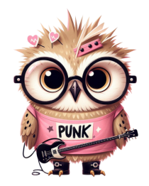 Pink Punk -owl 1