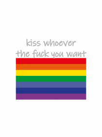 LGBT Kiss Grey Design