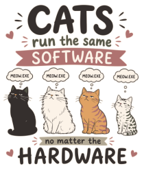 Funny Programmer Cat Lover Coding Humor Software Hardware Cat Quote