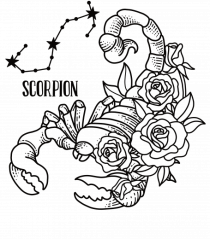 Zodiac Floral - Zodia Scorpion