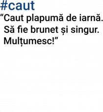 Caut plapuma de iarna