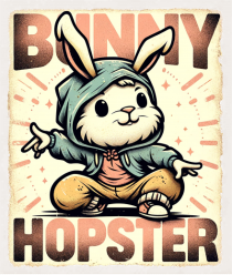 Hopster bunny - skater Easter bunny