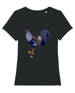 Game Fowl Tricou mânecă scurtă guler larg fitted Damă Expresser