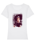 Stain Hair Tricou mânecă scurtă guler larg fitted Damă Expresser
