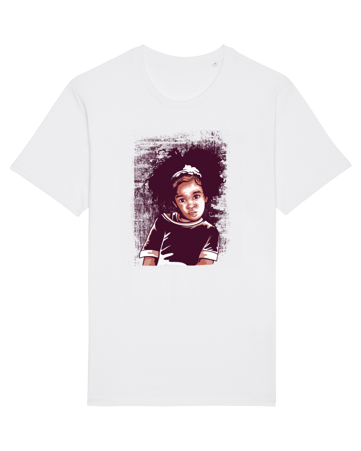 Tricou mânecă scurtă Unisex Rocker White