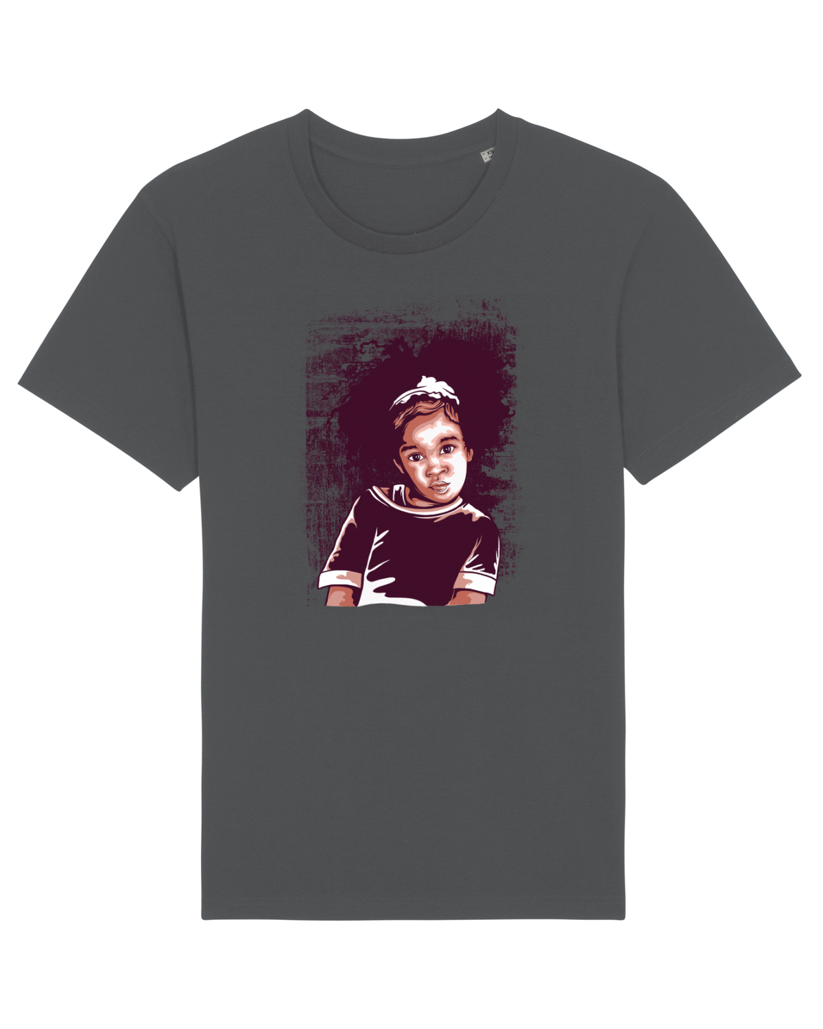 Tricou mânecă scurtă Unisex Rocker Anthracite