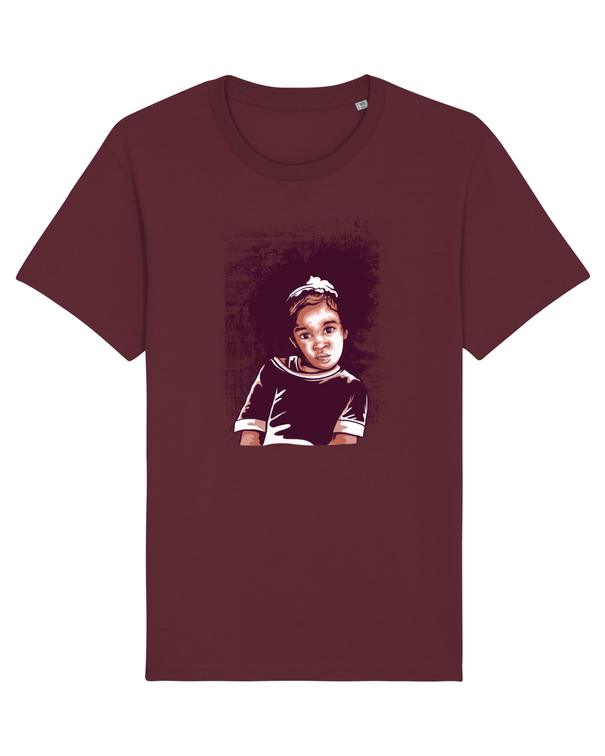 Tricou mânecă scurtă Unisex Rocker Burgundy
