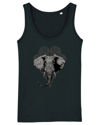 Retro Elephant Black