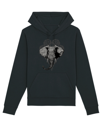 Retro Elephant Black