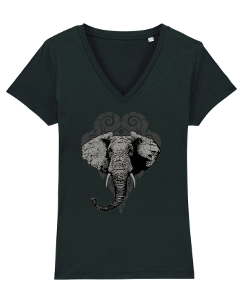 Retro Elephant Black