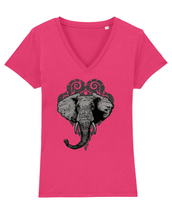 Retro Elephant Raspberry