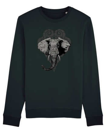 Retro Elephant Black