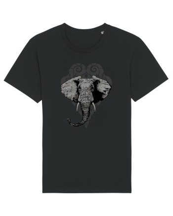 Retro Elephant Black