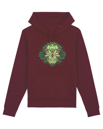 Dia De Los Muertos Burgundy