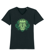 Dia De Los Muertos Tricou mânecă scurtă guler V Bărbat Presenter