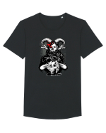 Devil Tricou mânecă scurtă guler larg Bărbat Skater