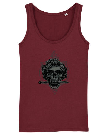 Caesar Skull Burgundy