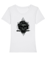 Caesar Skull Tricou mânecă scurtă guler larg fitted Damă Expresser