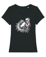 Bite Tricou mânecă scurtă guler larg fitted Damă Expresser