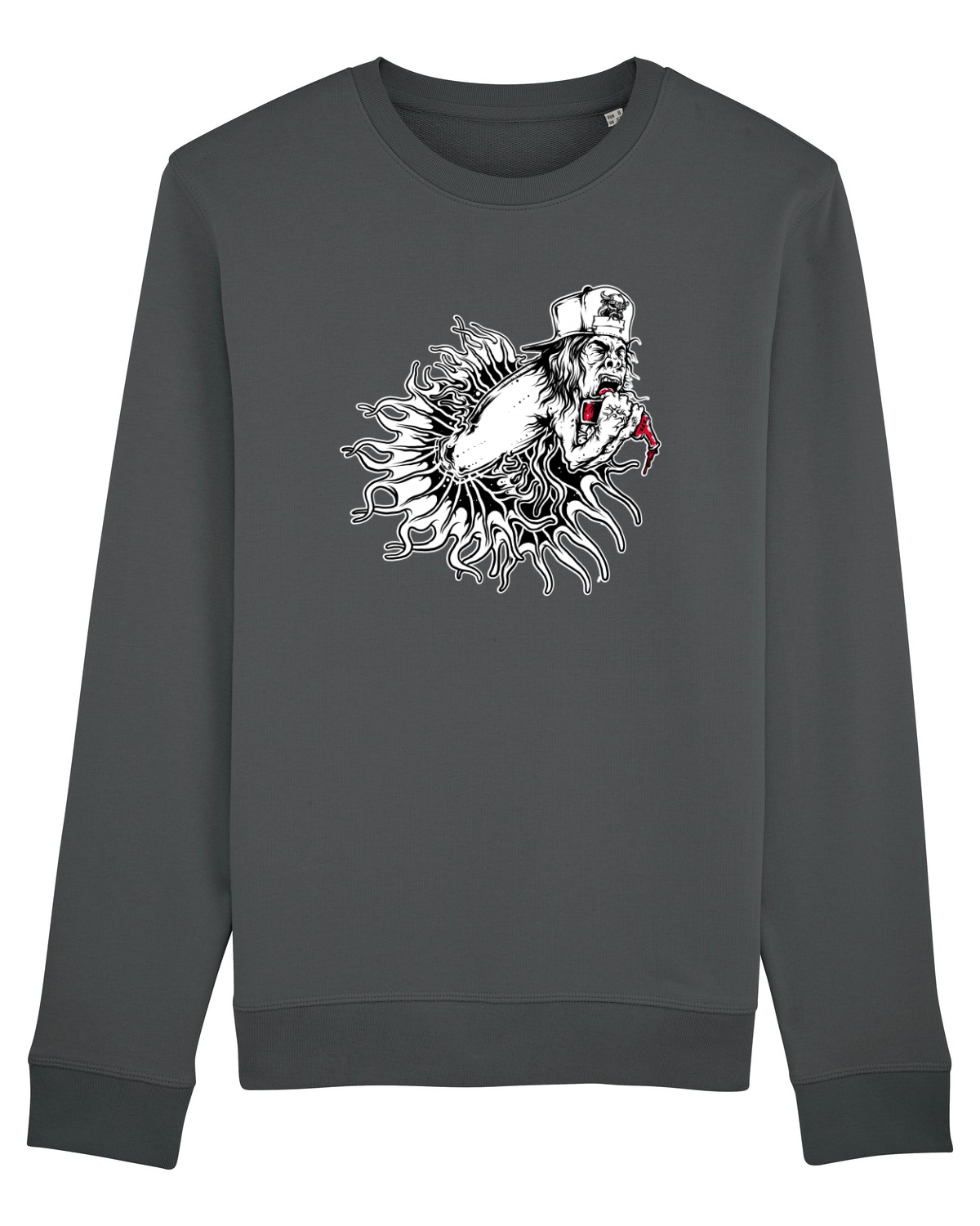 Bluză mânecă lungă Unisex Rise Anthracite