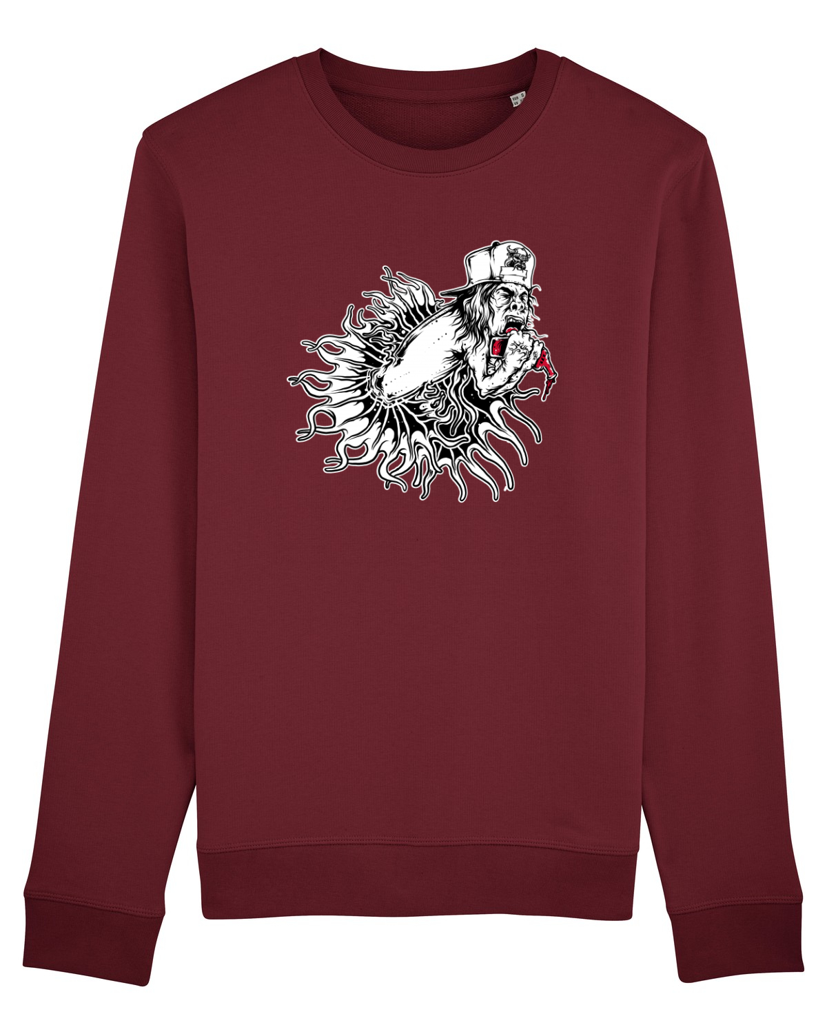 Bluză mânecă lungă Unisex Rise Burgundy