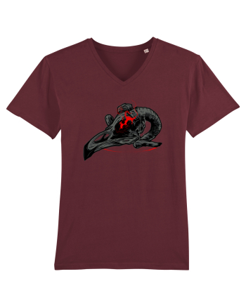 Bird Skull Burgundy