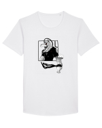 Preot Varcolac Tricou mânecă scurtă guler larg Bărbat Skater