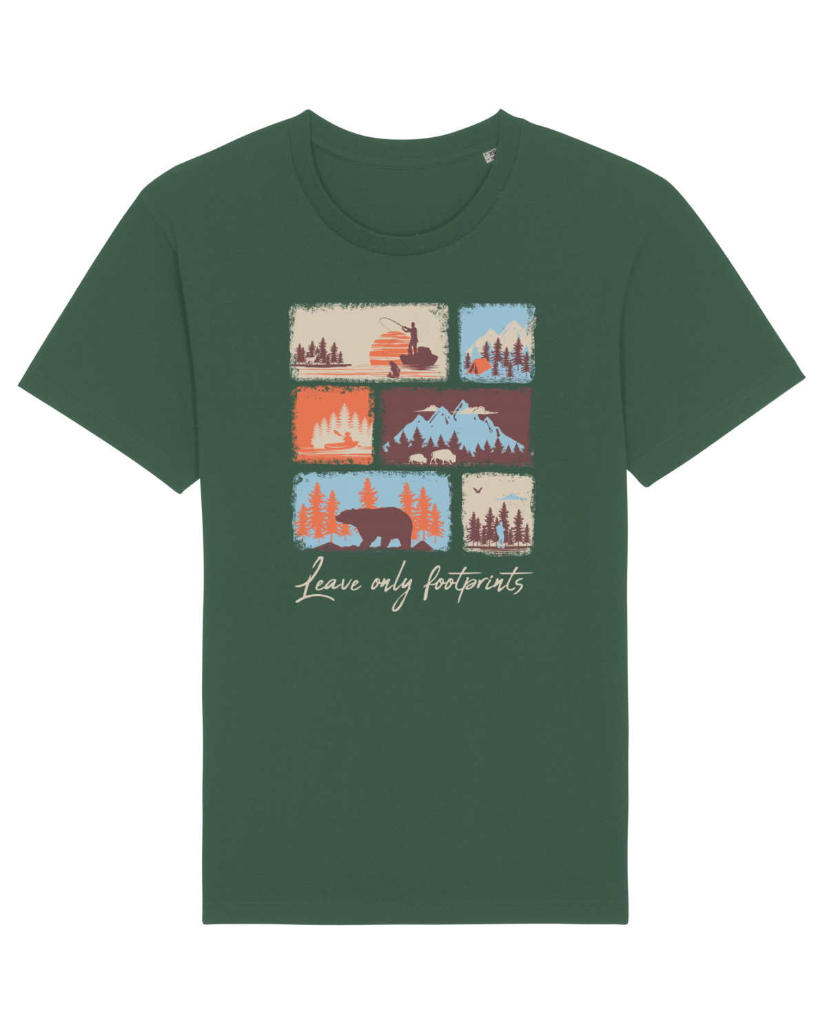 Tricou mânecă scurtă Unisex Rocker Bottle Green