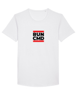 RUN CMD Tricou mânecă scurtă guler larg Bărbat Skater