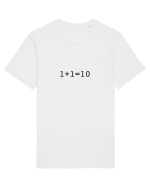 1+1=10 (in binary) Tricou mânecă scurtă Unisex Rocker