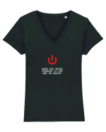 Have you tried turning it OFF and ON again? Tricou mânecă scurtă guler V Damă Evoker