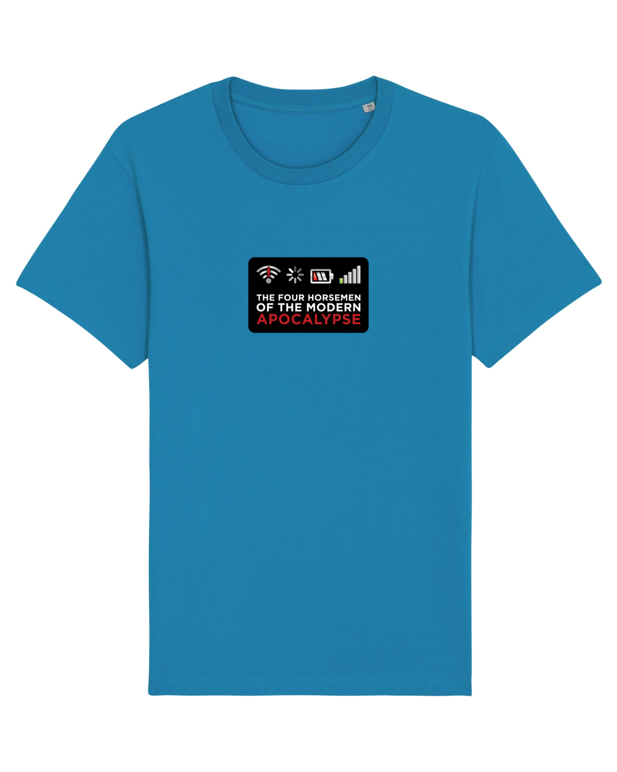 Tricou mânecă scurtă Unisex Rocker Azur