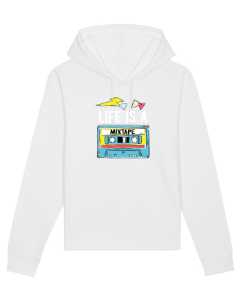 Life is a Mixtape - Casetă Retro White