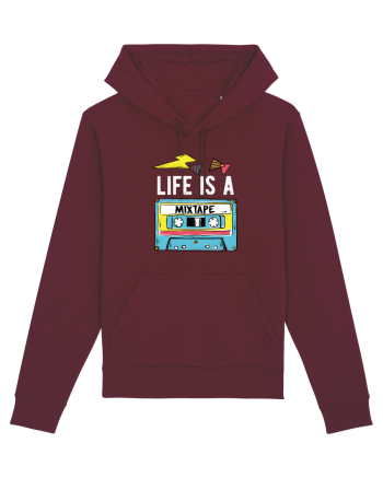 Life is a Mixtape - Casetă Retro Burgundy