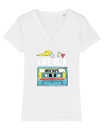 Life is a Mixtape - Casetă Retro White