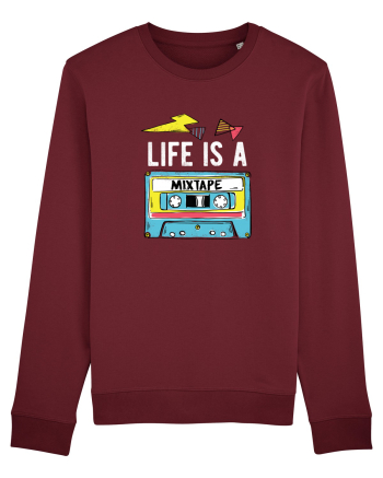 Life is a Mixtape - Casetă Retro Burgundy