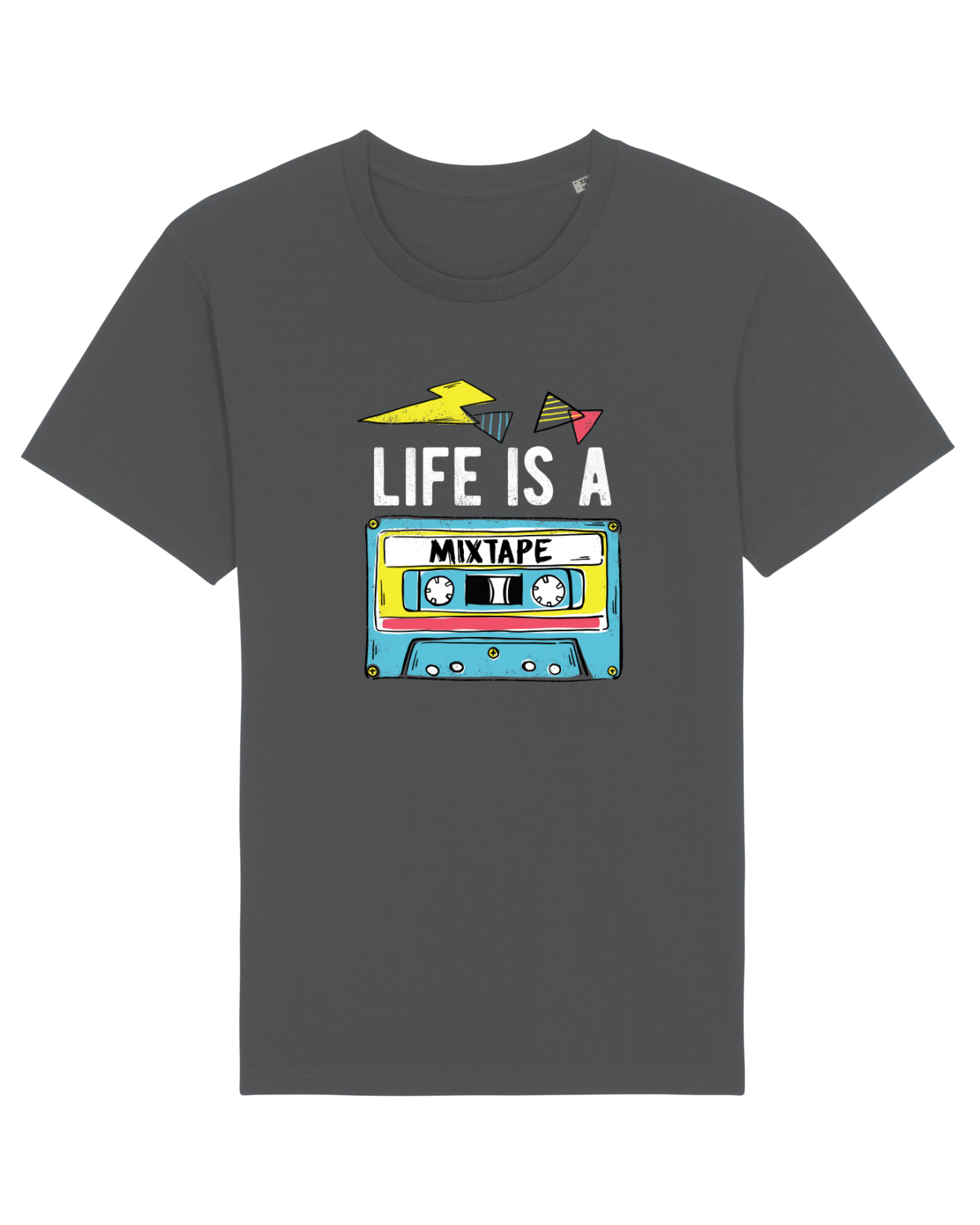 Tricou mânecă scurtă Unisex Rocker Anthracite