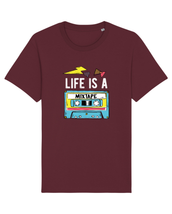 Life is a Mixtape - Casetă Retro Burgundy