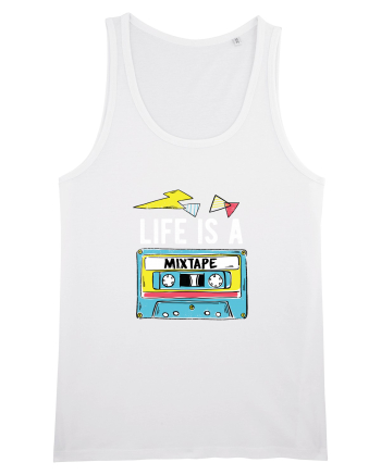 Life is a Mixtape - Casetă Retro White