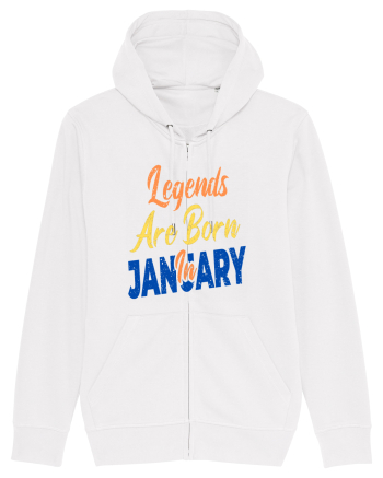 Legends Are Born In January White