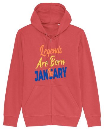 Legends Are Born In January Carmine Red