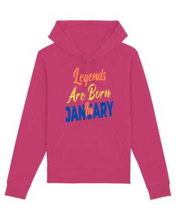 Legends Are Born In January Raspberry