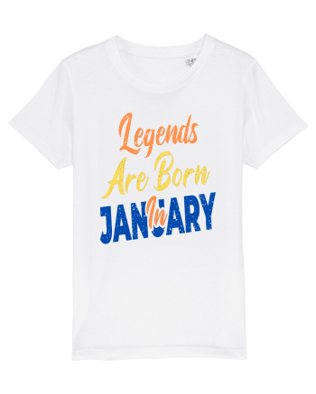 Legends Are Born In January White