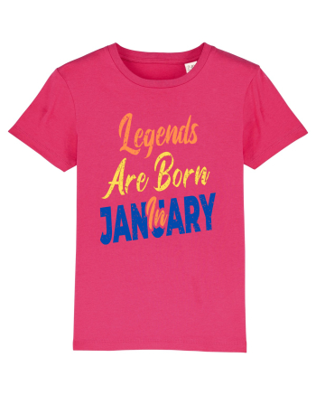 Legends Are Born In January Raspberry