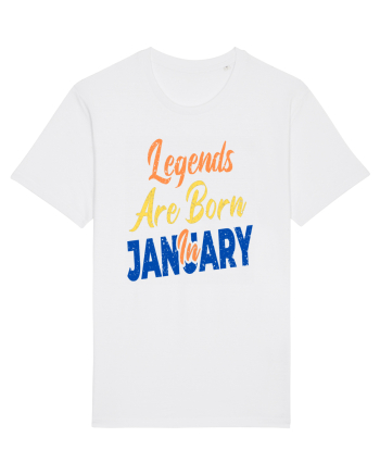 Legends Are Born In January White