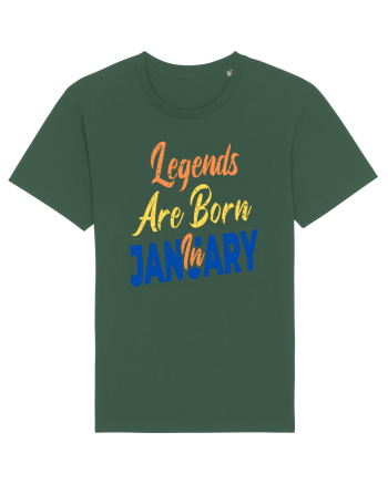 Legends Are Born In January Bottle Green