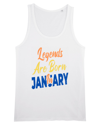 Legends Are Born In January White
