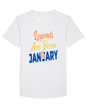 Legends Are Born In January White