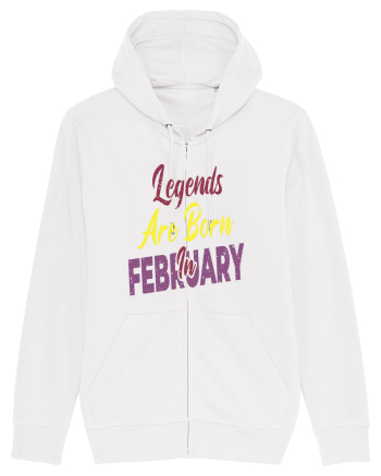 Legends Are Born In February White